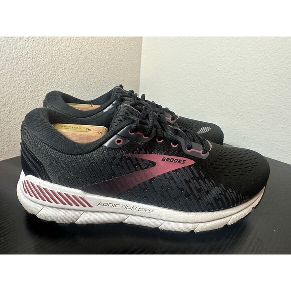 Brooks Addiction GTS 15 Women's Size 10 2E (Extra Wide) Running Shoes Black - Picture 1 of 10